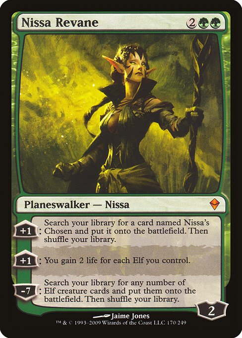 Nissa Revane - Zendikar Magic card