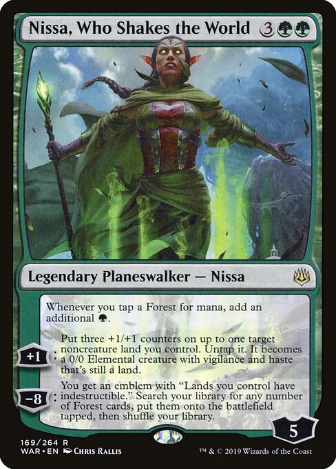 Nissa, Who Shakes the World - War of the Spark Magic card