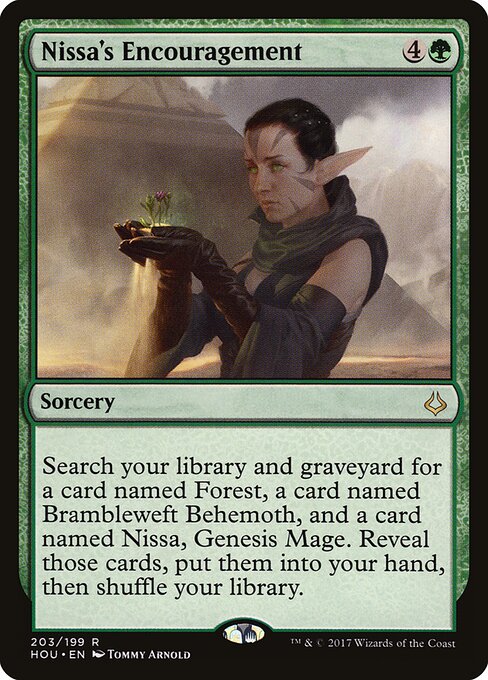 Nissa's Encouragement - Hour of Devastation Magic card