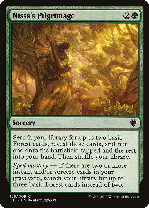 Nissa's Pilgrimage - Commander 2017 Magic card