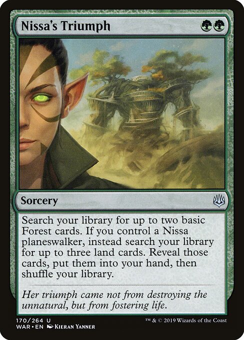 Nissa's Triumph - War of the Spark Magic card