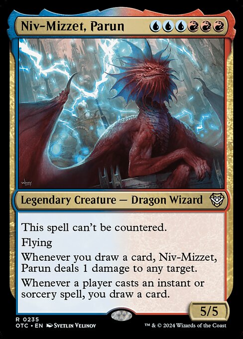 Niv-Mizzet, Parun - Outlaws of Thunder Junction Commander Magic card