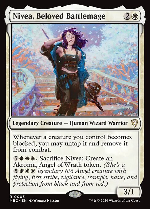Nivea, Beloved Battlemage - Mystery Booster Commander Edition (#3) - Illustrated by Winona Nelson - Magic: The Gathering Card