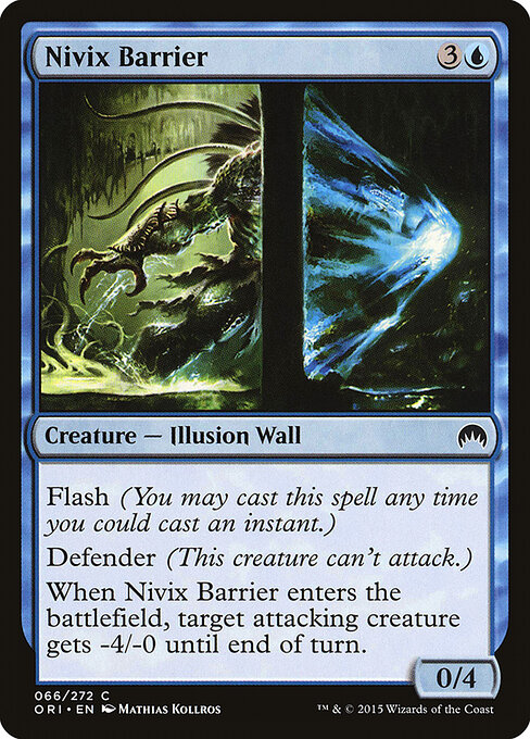 Barreira de Nivix (Nivix Barrier) - Magic Origins (#66) - Illustrated by Mathias Kollros - Magic: The Gathering Card