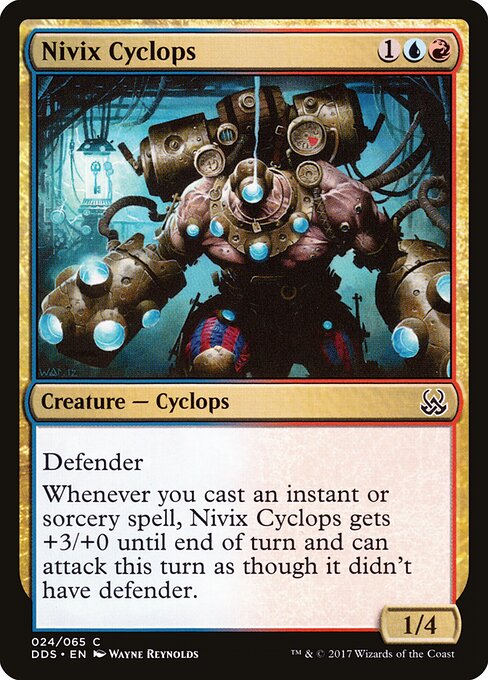 Nivix Cyclops - Duel Decks: Mind vs. Might (#24) - Illustrated by Wayne Reynolds - Magic: The Gathering Card