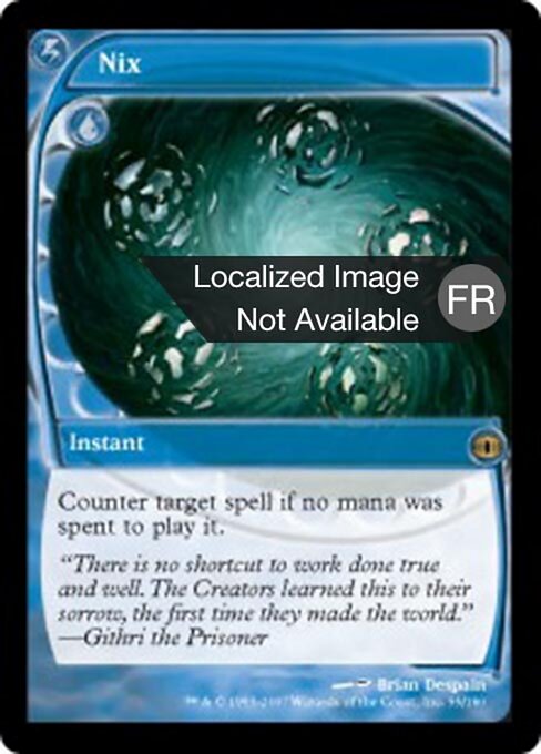Nix - Future Sight (#55) - Illustrated by Brian Despain - Magic: The Gathering Card