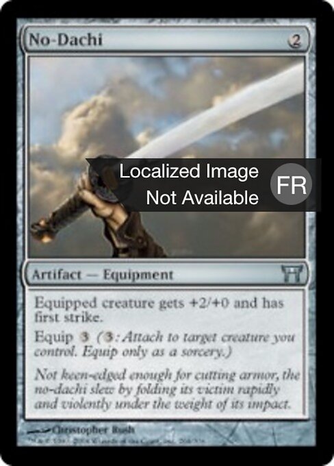 No-Dachi - Champions of Kamigawa (#264) - Illustrated by Christopher Rush - Magic: The Gathering Card