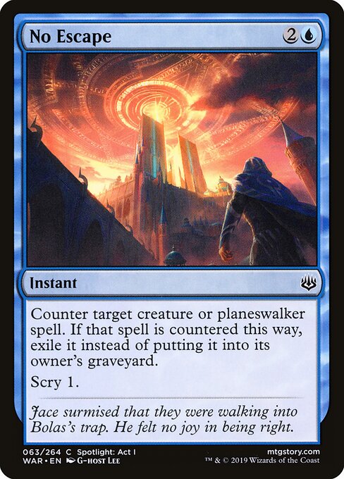 No Escape - War of the Spark Magic card