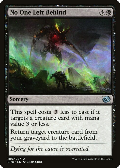 No One Left Behind - The Brothers' War Magic card