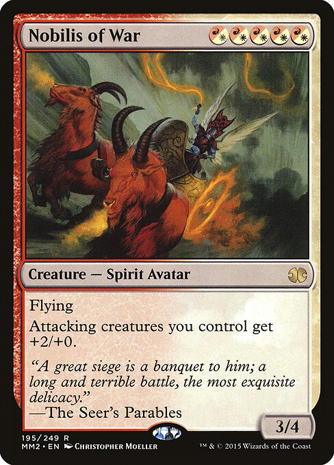 Nobilis of War - Modern Masters 2015 (#195) - Illustrated by Christopher Moeller - Magic: The Gathering Card
