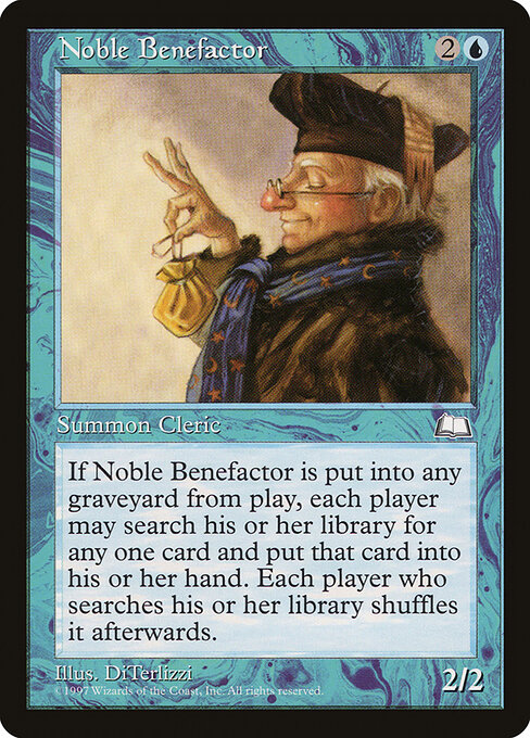 Noble Benefactor - Weatherlight Magic card