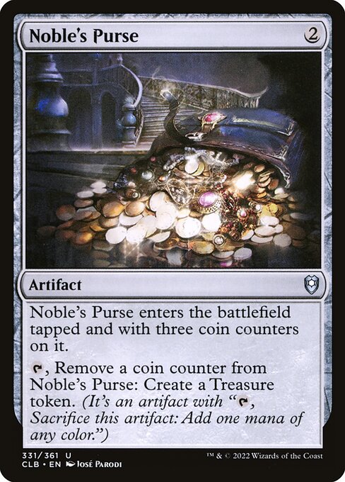 Noble's Purse - Commander Legends: Battle for Baldur's Gate Magic card