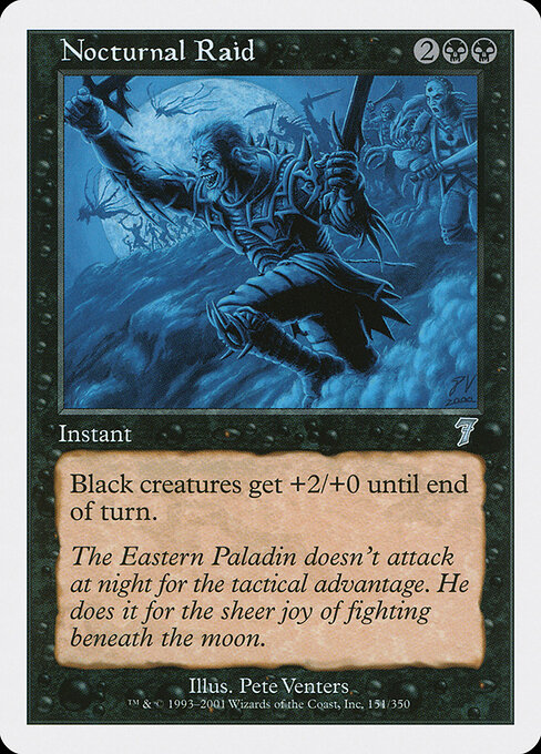 Nocturnal Raid - Seventh Edition Magic card