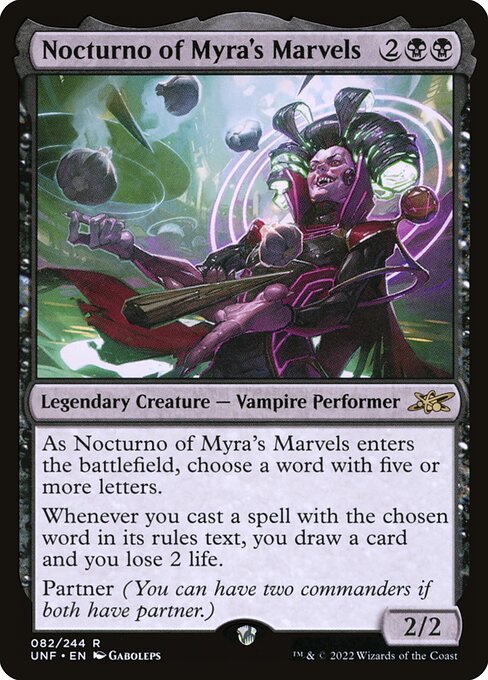 Nocturno of Myra's Marvels - Unfinity Magic card