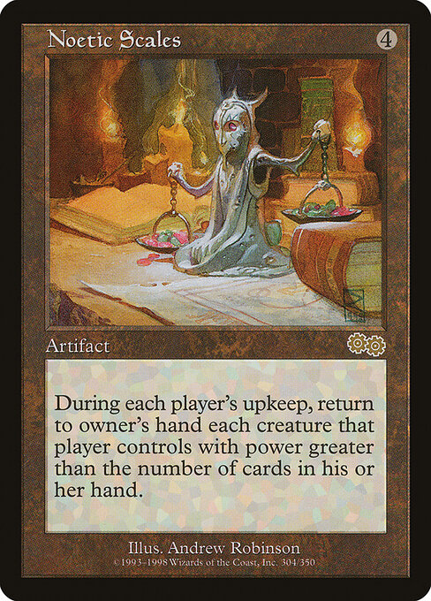 Noetic Scales - Urza's Saga Magic card