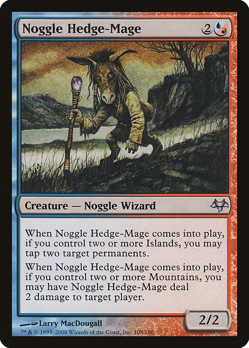 Noggle Hedge-Mage - Eventide Magic card