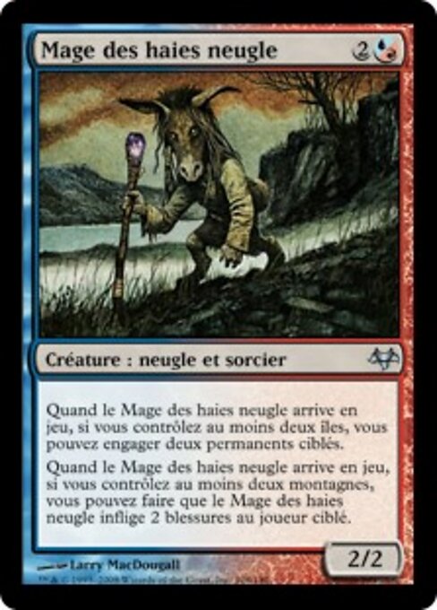 Mage des haies neugle (Noggle Hedge-Mage) - Eventide (#108) - Illustrated by Larry MacDougall - Magic: The Gathering Card