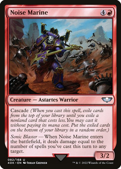 Noise Marine - Warhammer 40,000 Commander Magic card