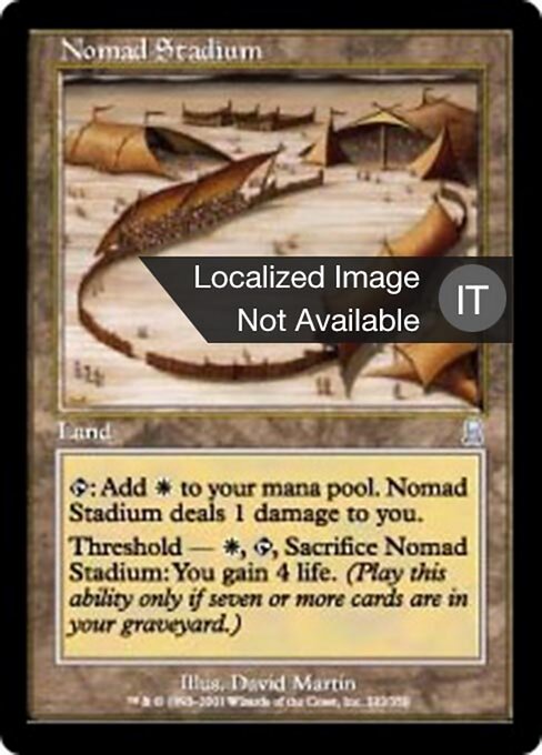 Nomad Stadium - Odyssey (#322) - Illustrated by David Martin - Magic: The Gathering Card