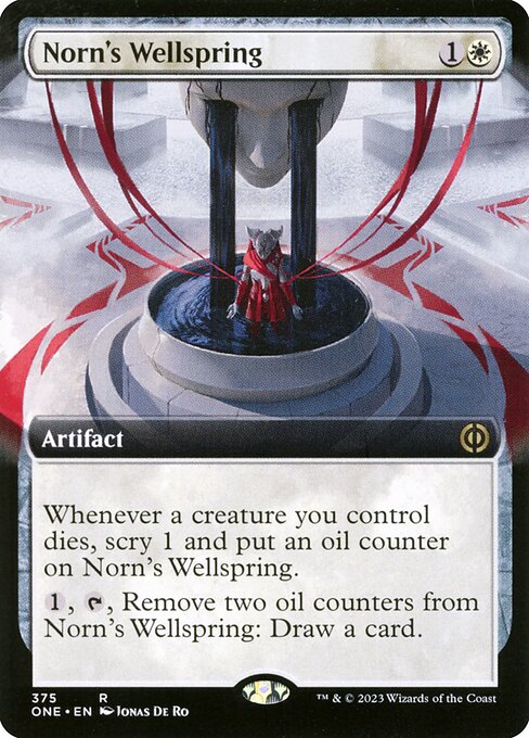 ノーンの水源 (Norn's Wellspring) - Phyrexia: All Will Be One (#375) - Illustrated by Jonas De Ro - Magic: The Gathering Card