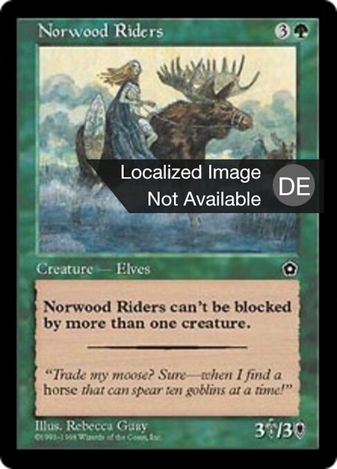 Norwaldreiter (Norwood Riders) - Portal Second Age (#139) - Illustrated by Rebecca Guay - Magic: The Gathering Card
