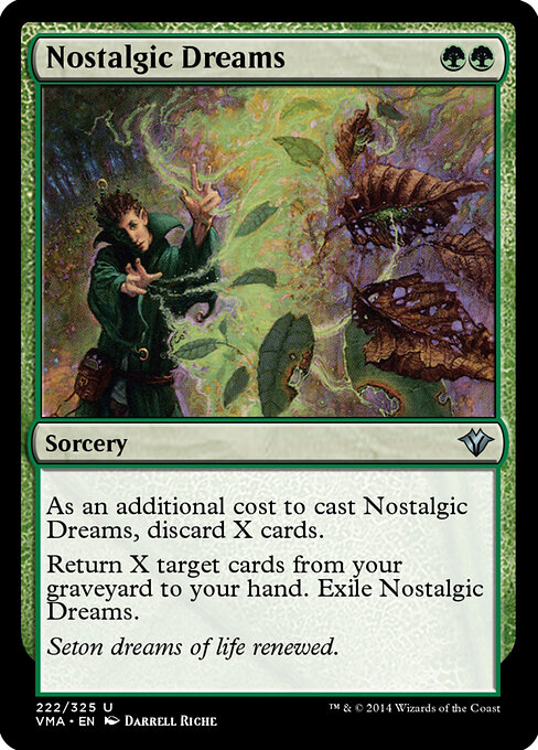Nostalgic Dreams - Vintage Masters (#222) - Illustrated by Darrell Riche - Magic: The Gathering Card