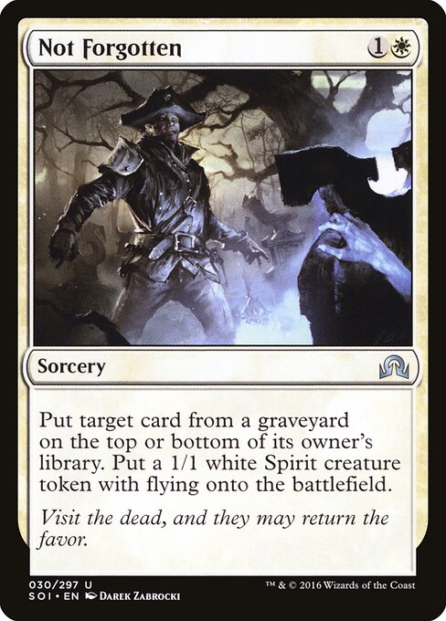 Not Forgotten - Shadows over Innistrad Magic card