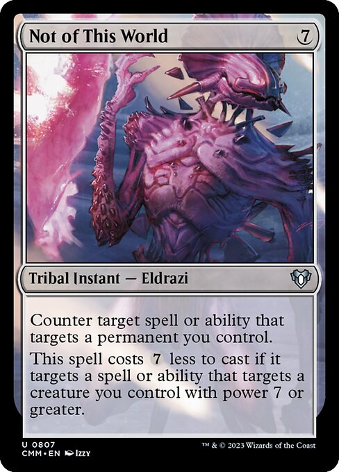 Not of This World - Commander Masters Magic card