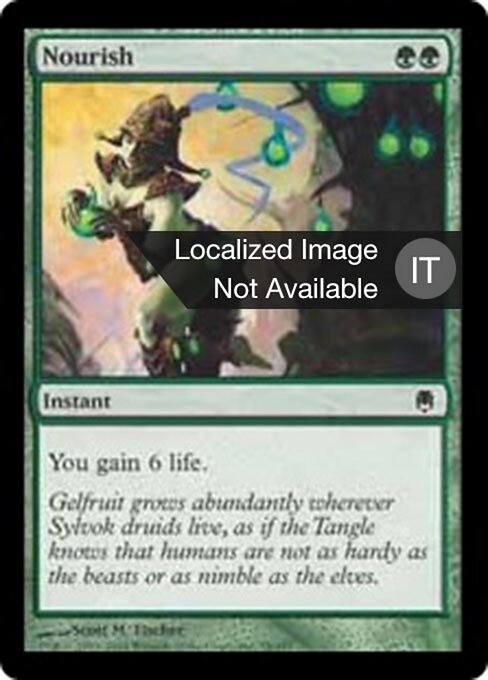 Nutrire (Nourish) - Darksteel (#78) - Illustrated by Scott M. Fischer - Magic: The Gathering Card