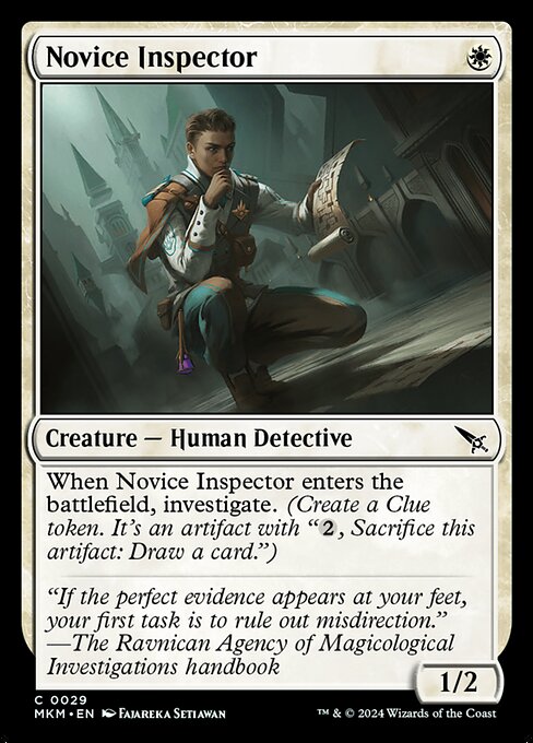 Novice Inspector - Murders at Karlov Manor Magic card