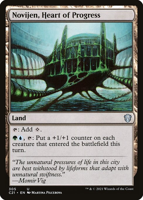 Novijen, Heart of Progress - Commander 2021 Magic card
