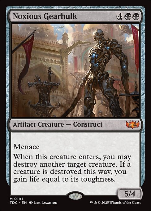 Noxious Gearhulk - Tarkir: Dragonstorm Commander Magic card
