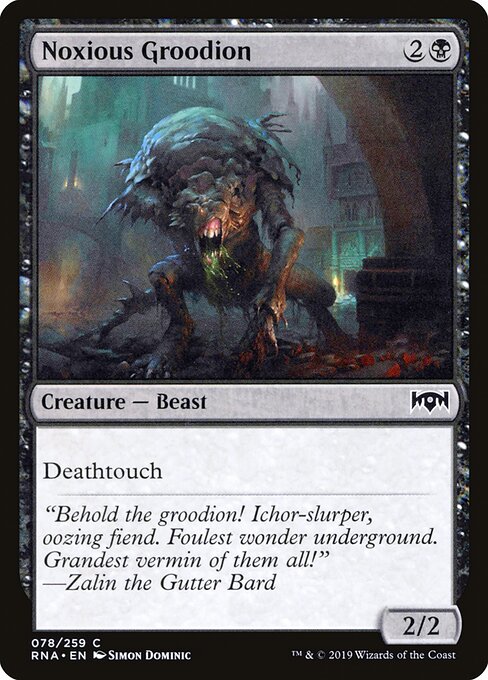 Noxious Groodion - Ravnica Allegiance Magic card