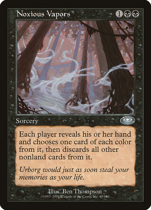 Noxious Vapors - Planeshift Magic card