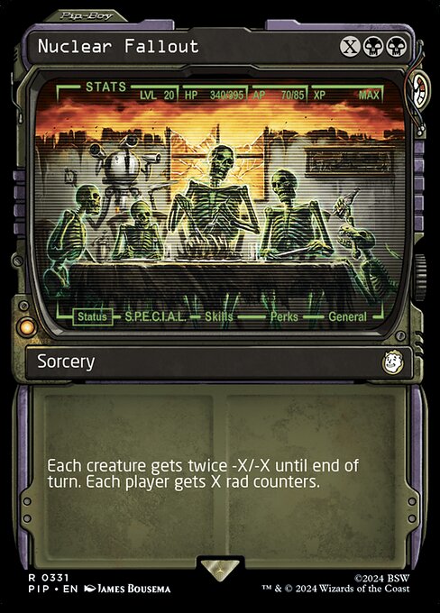 放射性降下物 (Nuclear Fallout) - Fallout (#331) - Illustrated by James Bousema - Magic: The Gathering Card