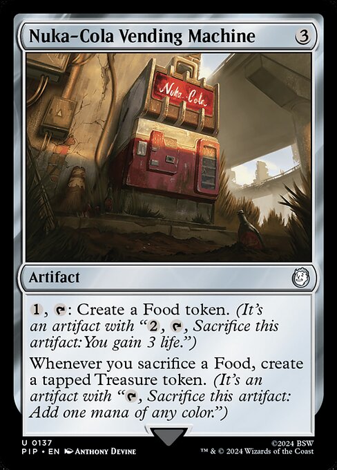Nuka-Cola Vending Machine - Fallout (#137) - Illustrated by Anthony Devine - Magic: The Gathering Card