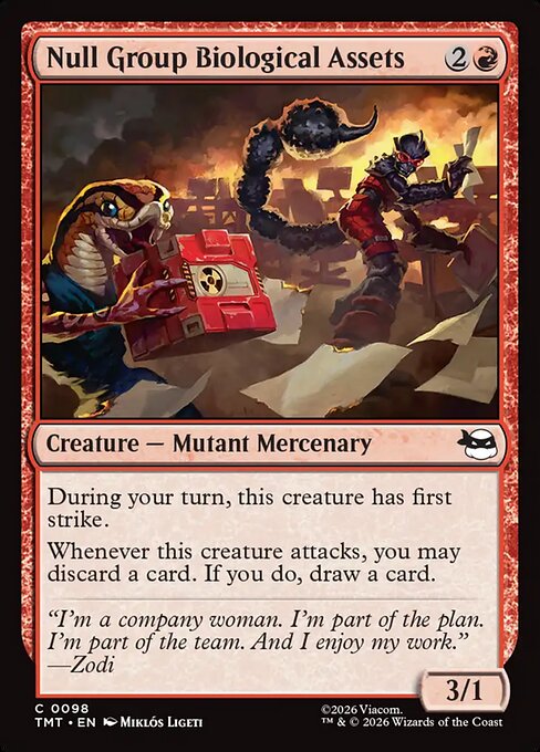 Null Group Biological Assets - Teenage Mutant Ninja Turtles Magic card