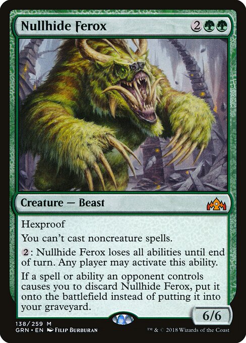 Nullhide Ferox - Guilds of Ravnica Magic card
