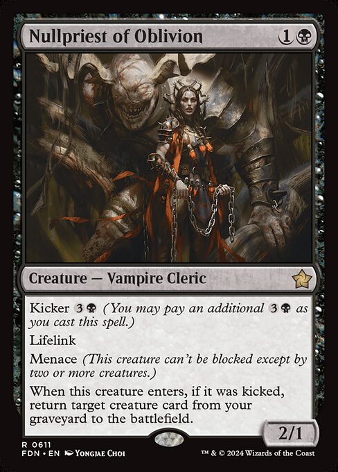 Nullpriest of Oblivion - Foundations Magic card