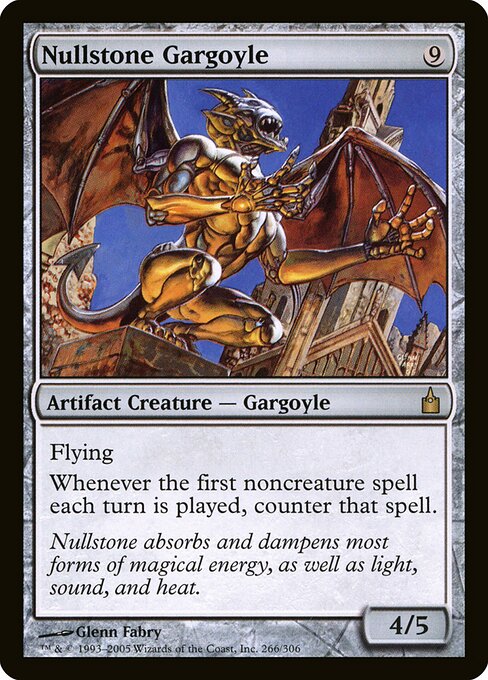 Nullstone Gargoyle - Ravnica: City of Guilds (#266) - Illustrated by Glenn Fabry - Magic: The Gathering Card