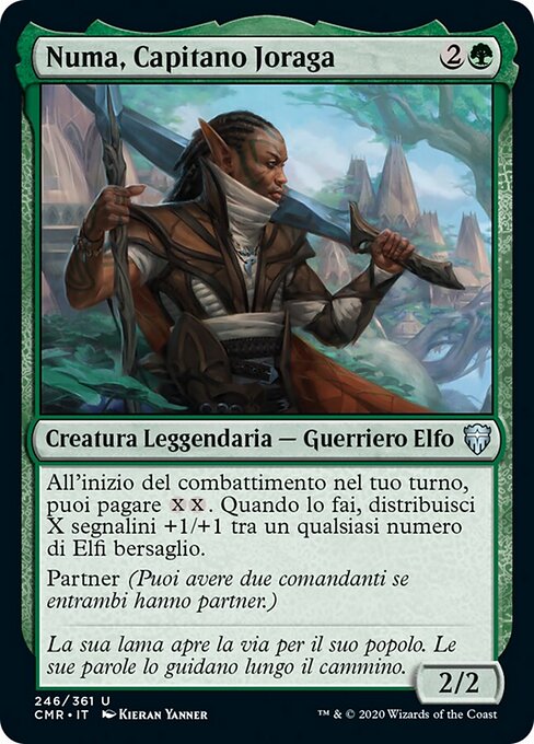 Numa, Capitano Joraga (Numa, Joraga Chieftain) - Commander Legends (#246) - Illustrated by Kieran Yanner - Magic: The Gathering Card