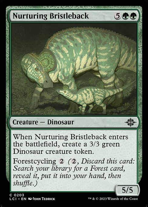 Nurturing Bristleback - The Lost Caverns of Ixalan Magic card