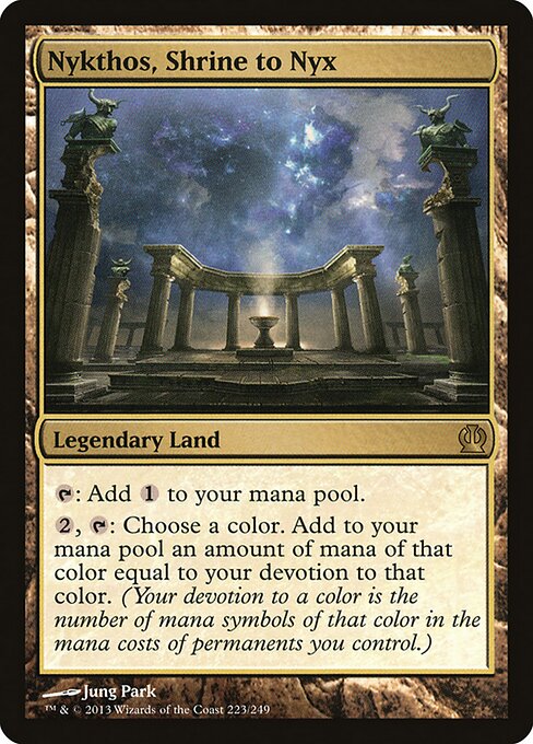 Nykthos, Shrine to Nyx - Theros Magic card