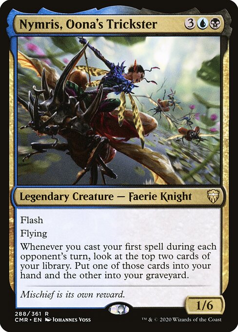 Nymris, Oona's Trickster - Commander Legends (#288) - Illustrated by Johannes Voss - Magic: The Gathering Card