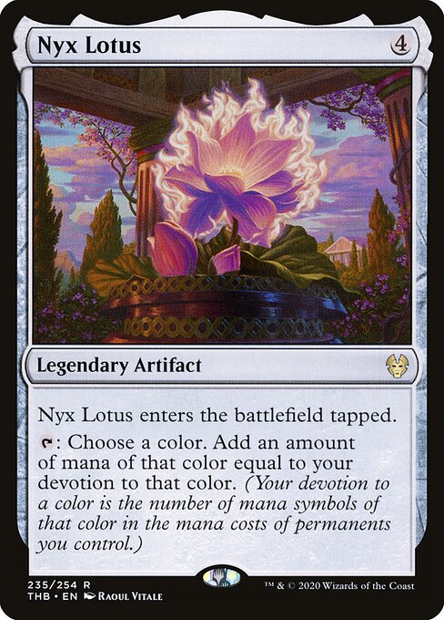 Nyx Lotus - Theros Beyond Death (#235) - Illustrated by Raoul Vitale - Magic: The Gathering Card