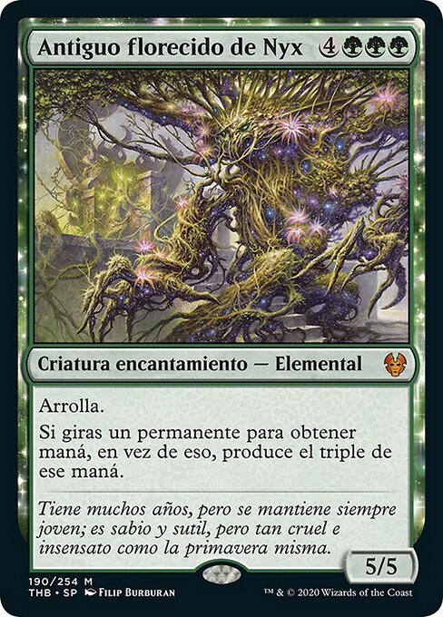 Nyxbloom Ancient - Final Fantasy: Through the Ages (#16) - Illustrated by Yoshitaka Amano - Magic: The Gathering Card
