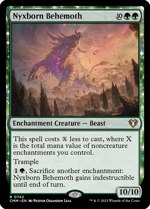 Nyxborn Behemoth - Commander Masters Magic card