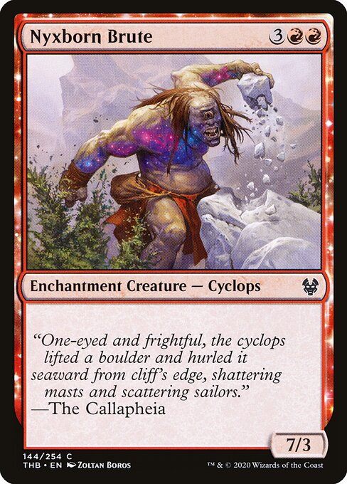 Nyxgeborener Rohling (Nyxborn Brute) - Theros Beyond Death (#144) - Illustrated by Zoltan Boros - Magic: The Gathering Card
