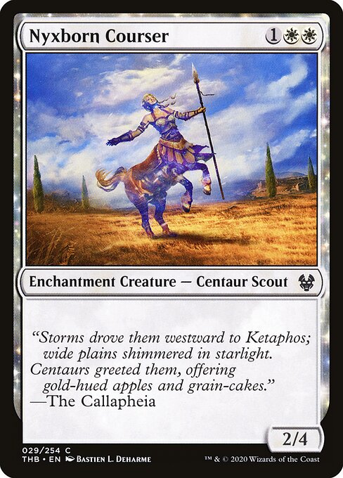 Nyxborn Courser - Theros Beyond Death (#29) - Illustrated by Bastien L. Deharme - Magic: The Gathering Card