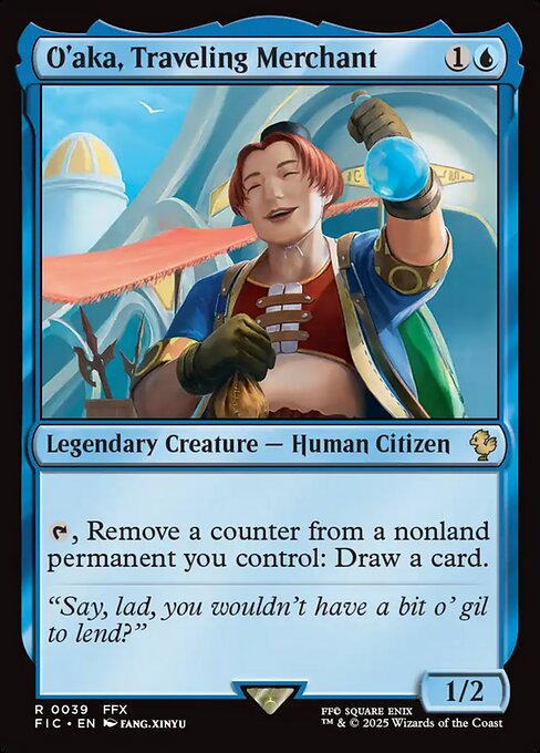 O'aka, Traveling Merchant - Final Fantasy Commander Magic card